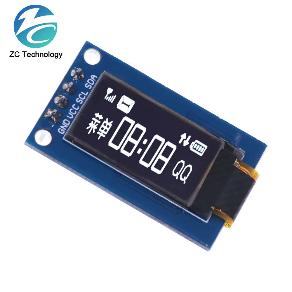 0.78 Inch Oled Display Lcd-Scherm Module 0.78 "Witte Kleur Resolutie 128*80 Spi Interface Sh1107 Driver 128X80 Voor Arduino