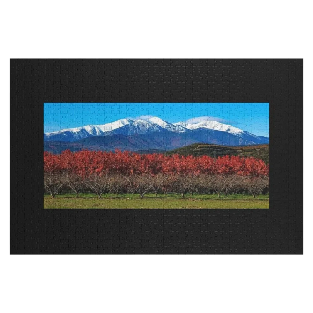 

Canigou and flowering trees Jigsaw Puzzle Customs With Photo Custom Gifts Personalized Gifts Puzzle