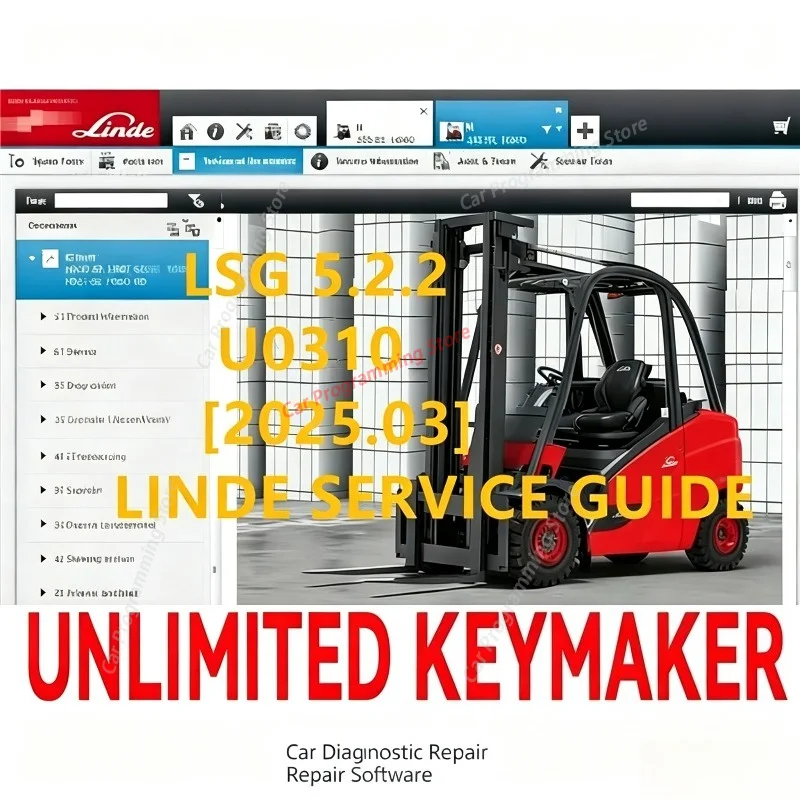 New LSG 5.2.2 U0310 [2025.03] LINDE SERVICE GUIDE + Unlocked Keygen for Unlimited Install on Multi Computers Work for Fork Lift