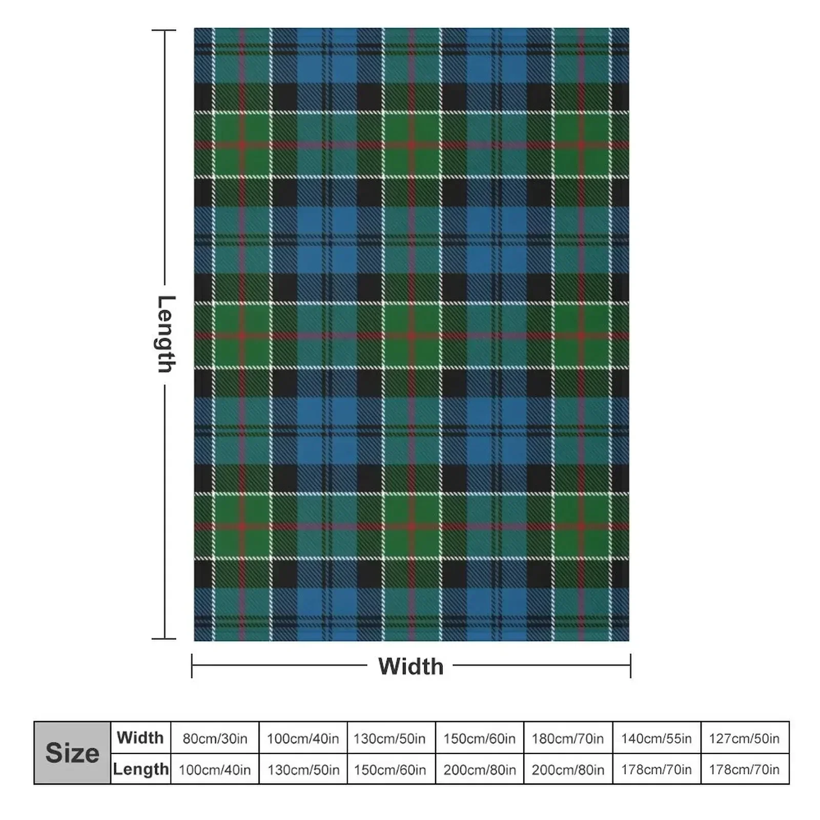 Colquhoun Cowans Tartan Throw Blanket for babies Decorative Beds Sofas Blankets