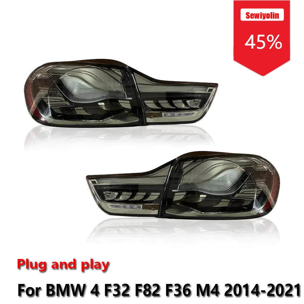 

Car LED Tail Light Assemblies For BMW 4 F32 F82 F36 M4 2014-2021 Auto Fog DRL Brake Turn Signal Lamp Plug and Play