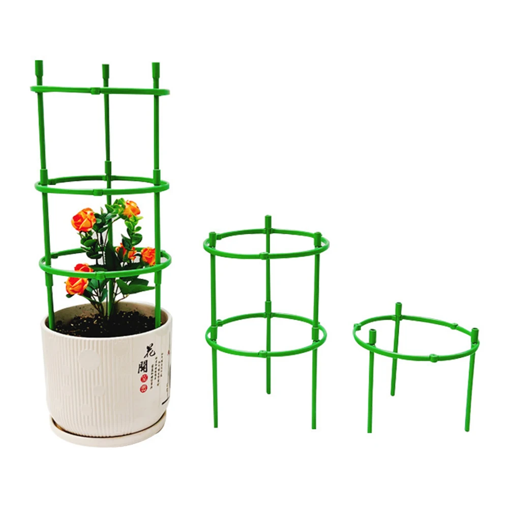 Tomato Cages Trellis Garden Support Ring Stake Garden Cucumber Trellis Round Tomato Cage for Vegetables Flowersb Fruit Rose Vine