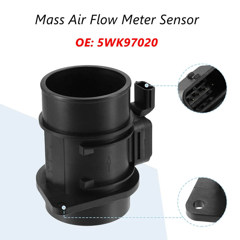 5WK97020 Mass Air Flow Meter Sensor MAF For Nissan Primastar Renault Trafic Opel Vivaro Vauxhall Vivaro H8200655623 8200651315