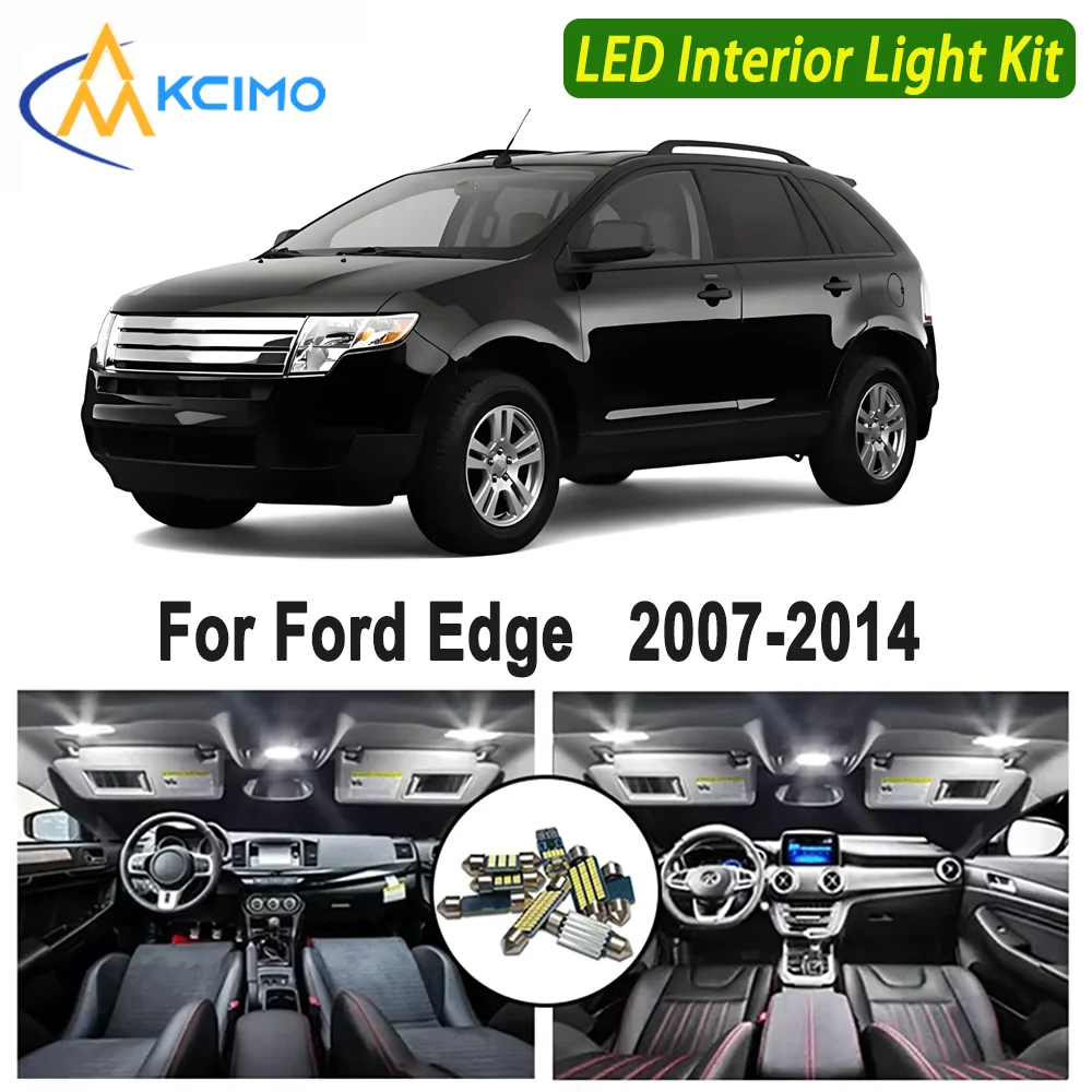 

Kcimo For Ford Edge 2007 2008 2009 2010 2011 2012 2013 2014 Premium Bright LED Interior Dome Map Trunk Light Kit Car Led Lamps