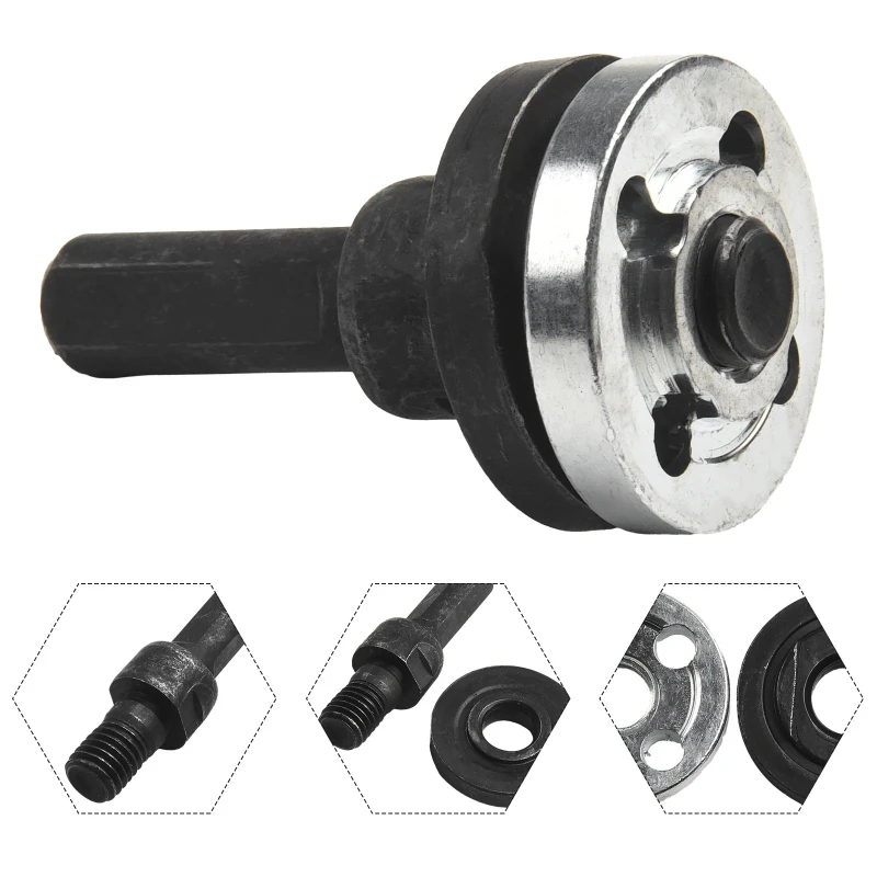 10mm 전기 드릴 가변 앵글 그라인더 액세서리 커팅 디스크 연마 휠 핸들 홀더 용 어댑터 변환기 키트