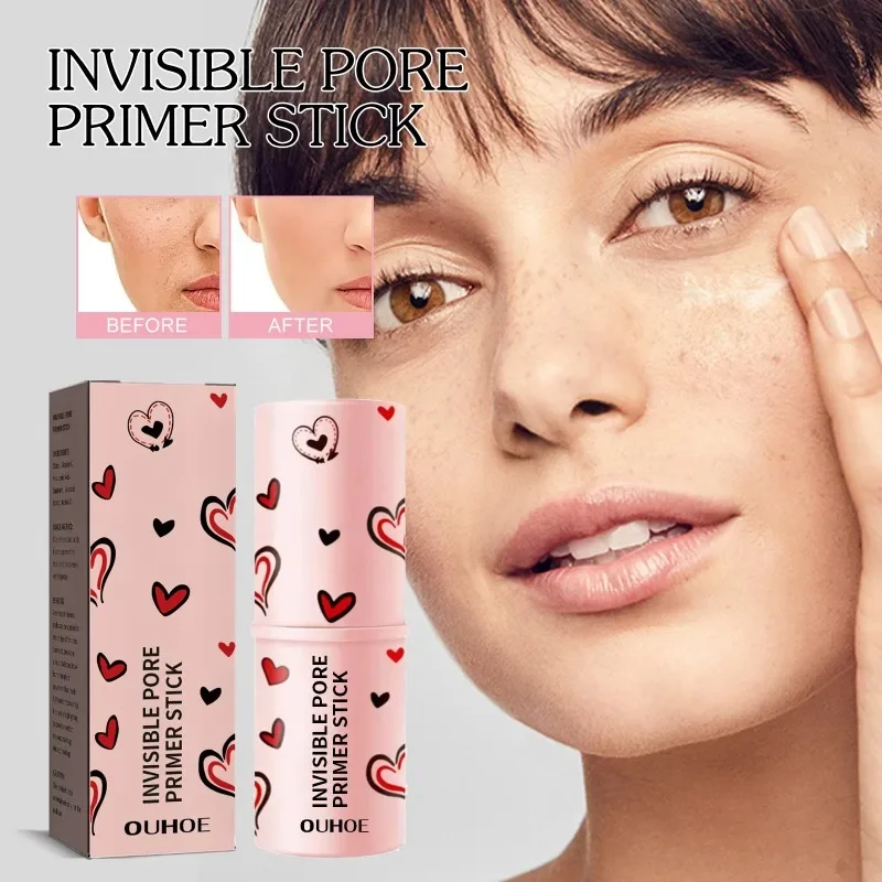 Invisible Pore Primer Stick Pore Eraser Concealer acne marks Waterproof Face Isolation cream Primer Makeup Base Oil-Control