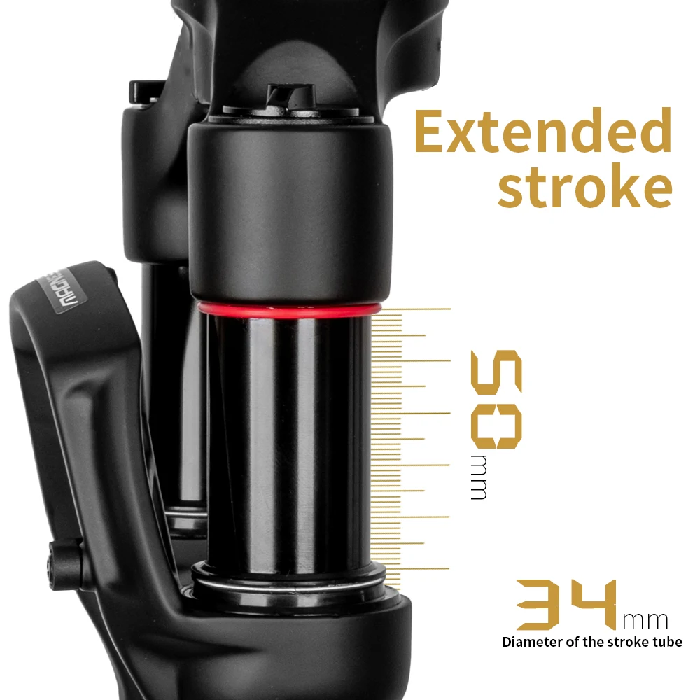 Zoom Road Bicycle Air Fork 120x100mm 50mm Travel 700C Damping Adjustment  Shock Aluminum Alloy For Gravel Bike New Front Fork view 2