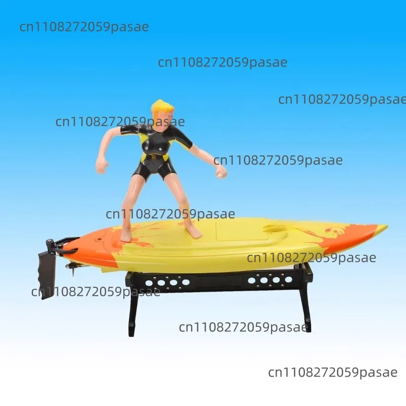 Simulated Surfboard with Surfer RC Model Remote-Controlled Surfboard with Mini Figure Includes Servo Accessories
