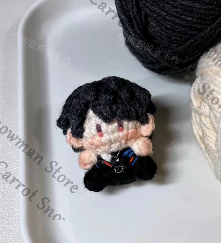 Anime Love and Deepspace Zayne Sylus Rafayel Caleb llavero tejido adornos de dibujos animados bolsa terminada Cospaly