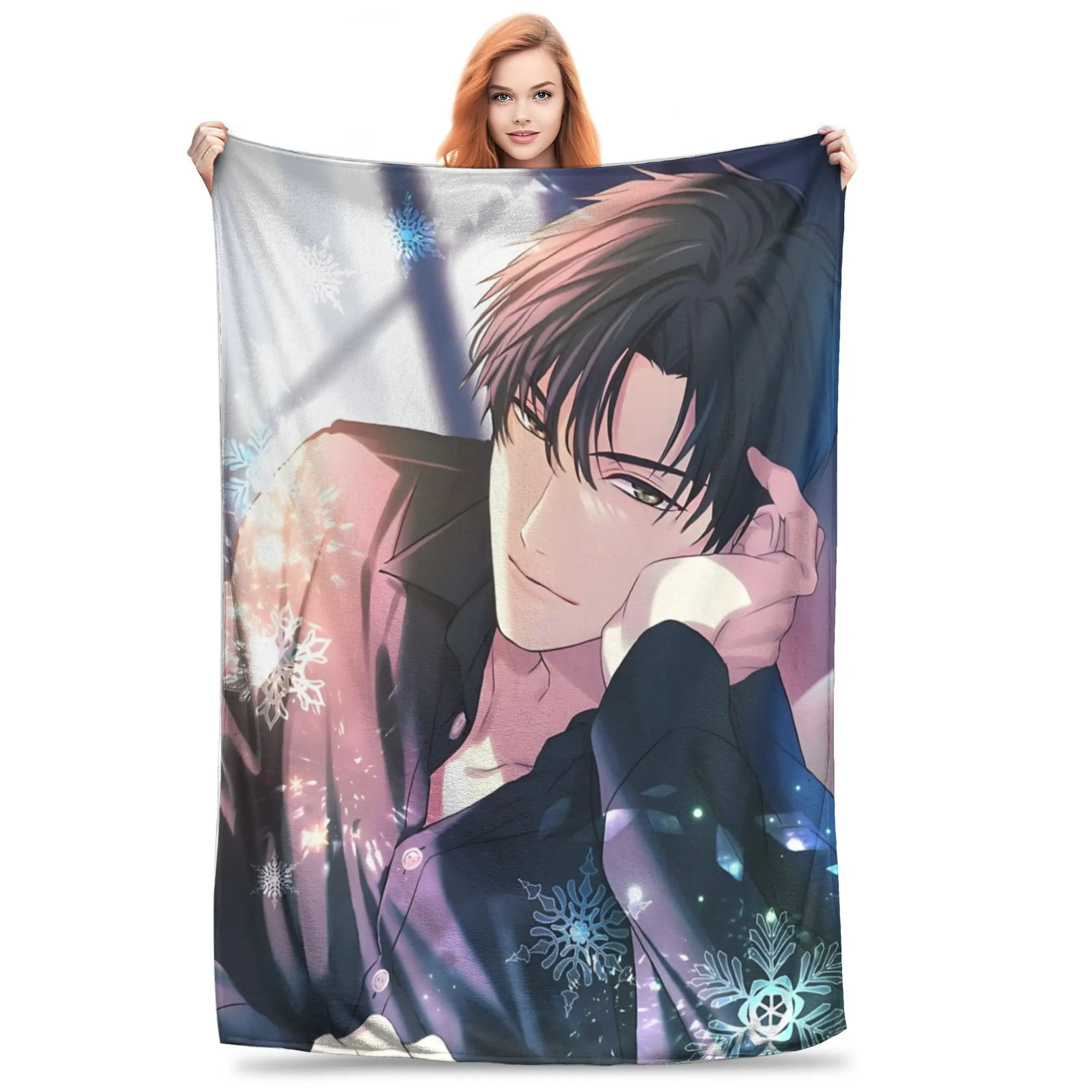 

Love and Deepspace Stuff Blankets Super Soft Fleece anime cartoon Throw Blankets Cozy Bedspread