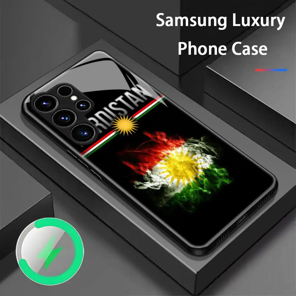 Flag K-Kurd-istanS Phone Case For Samsung S26 S25 S24 S23 S22 S21 S20 Plus Ultra Fold A Glass Magnetic Case