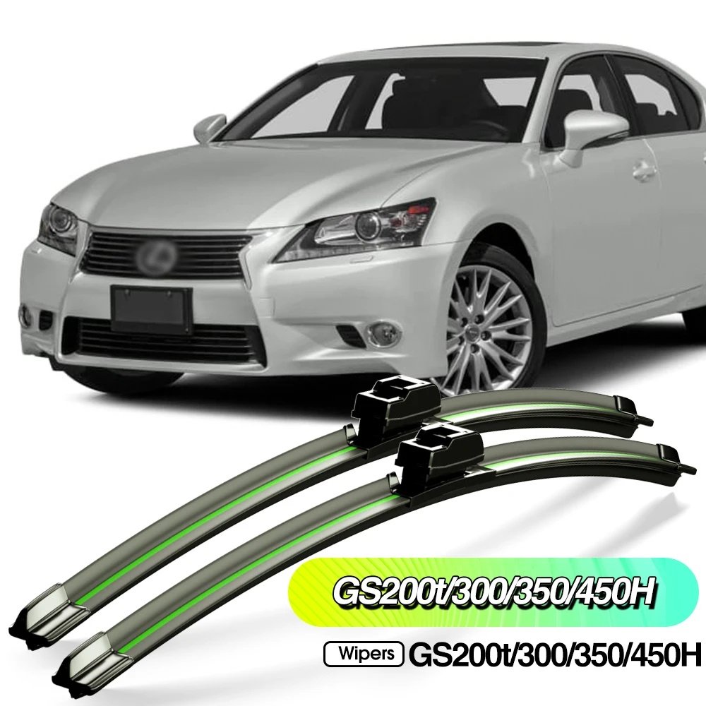 

For Lexus GS200t GS300 GS350 GS450H 2000-2020 2pcs Front Windshield Wiper Blades Windscreen Window Accessories 2013 2015 2019