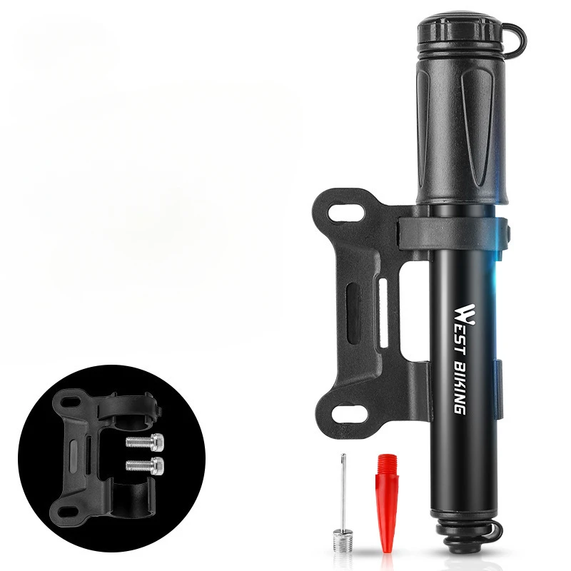 100Psi Mini Bike Pump Aluminum Alloy Bicycle Hand Air Pump Tire Inflator Schrader Presta Valve MTB Road Cycling Pump