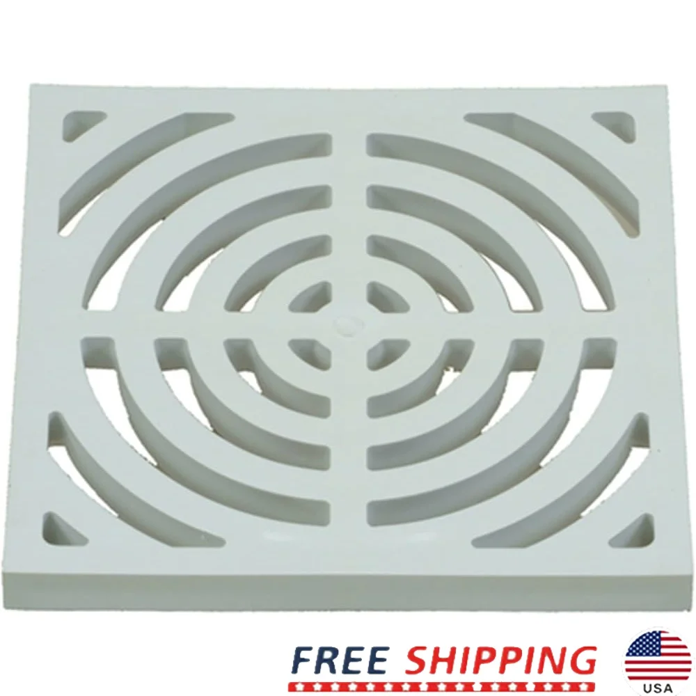 

Сливная решетка для пола 9x9, раковины из ПВХ, легкий доступ к поддону, легкая решетка, большой дренаж воды на открытом воздухе, пластик