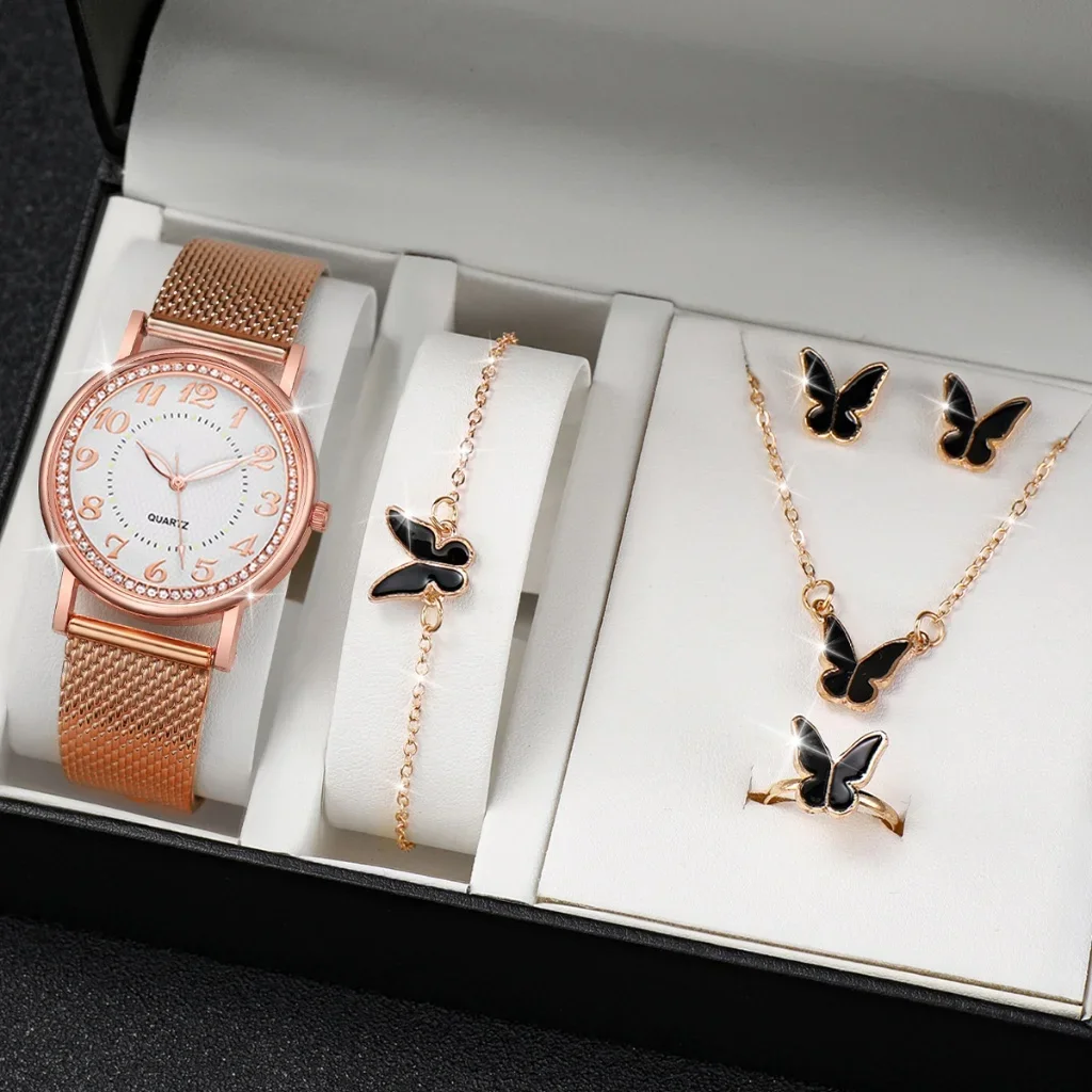 [Готовый запас] женские часы с алмазным циферблатом, Женские кварцевые наручные часы с сетчатым ремешком без коробки