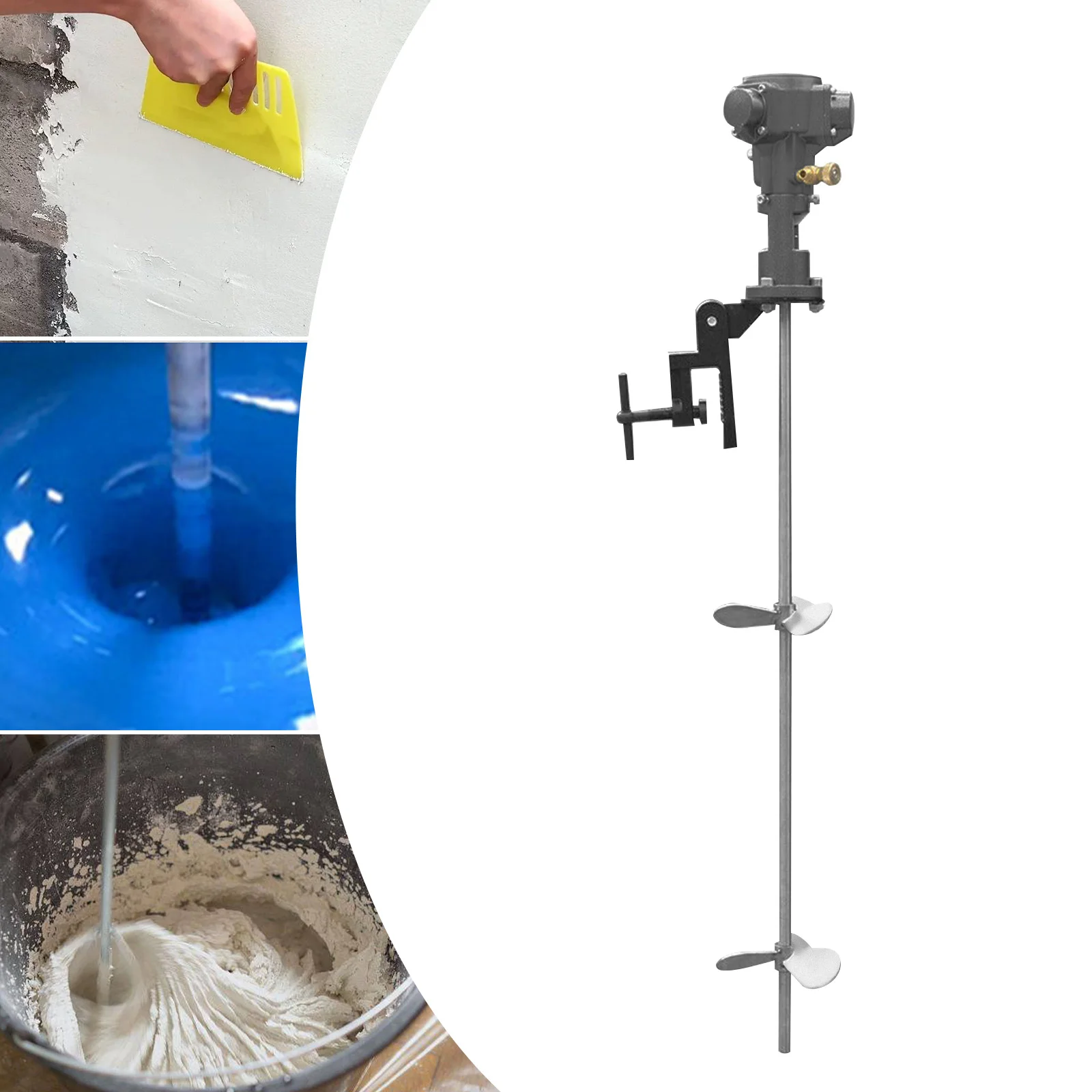 [50 Gallon Stainless Steel Pneumatic Putty Mixer] 50 Gallon Stainless Steel Pneumatic Putty Mixer Efficient Mixing SafeOperation