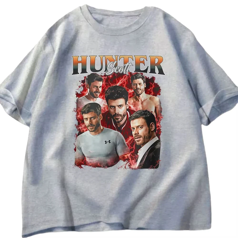 Rivalry Heated Scott Hunter Printed Graphic T-shirts 2026 Summer New Men's Clothing Luxury Fashion Casual Cotton Y2K Men T-shirt