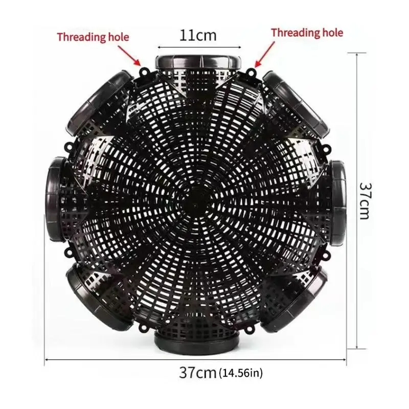 

652F Portable Crabs Shrimp Traps Crawfish Catcher Professional Lobsters Trap Outdoor Crabs Loach Catching Basket Easy to Use