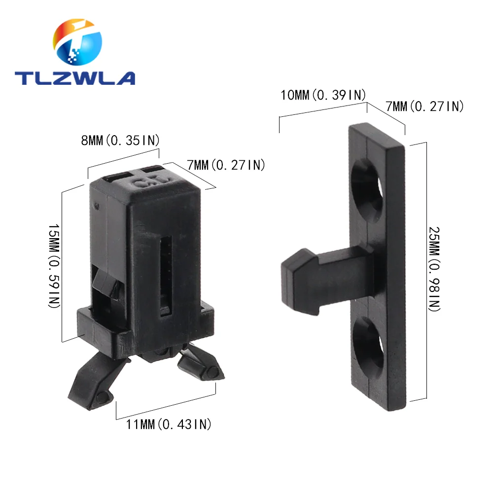 10PCS PR-001 Small Door Lock Switch Lock For MS Air Conditioner Set Top Box TV EVD DVD Door Cover