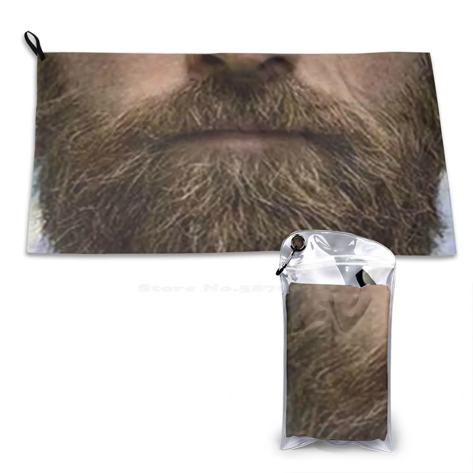 Man With Moustache Fun Face Mask Gift Soft Towel Pattern Washcloth Coverings Washable Fun Design Fathers Day Daddy For Men Have