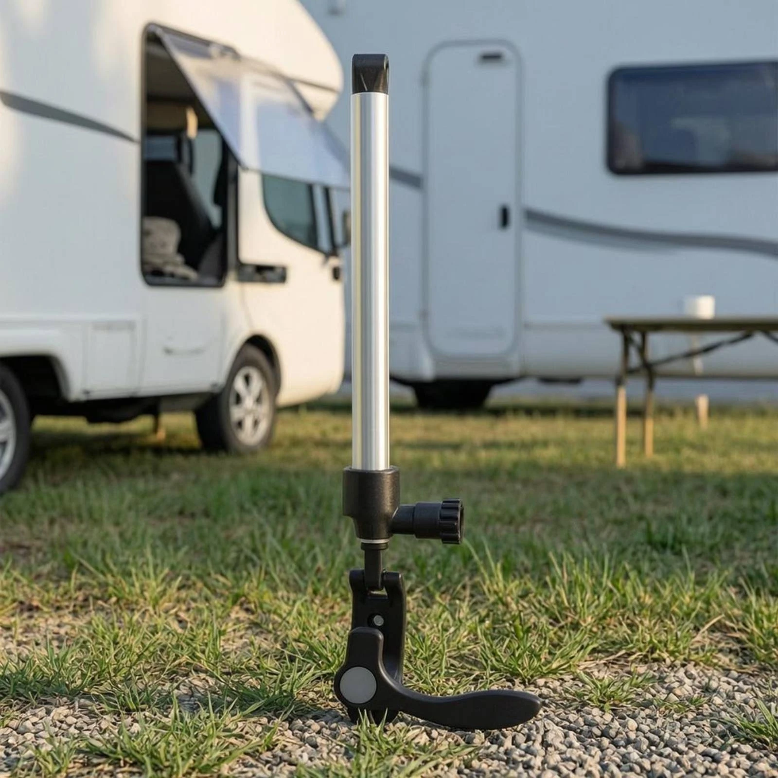 RV Window Support Rod Non-Hydraulic Recreational Vehicle Extendable Window Strut Vehicle Hardware Adjustable Length Sturdy And view 4
