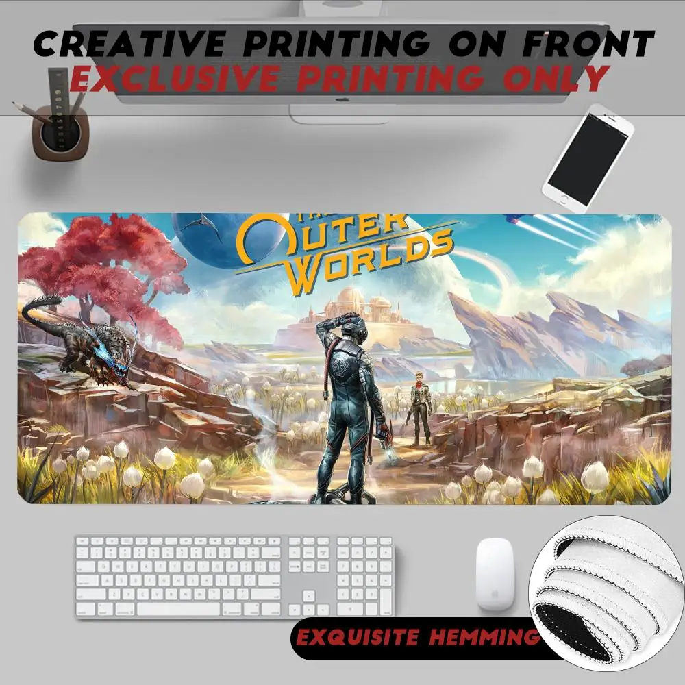 Mouse Pad Non-Slip Rubber Edge locking mousepads Game play mats Video Adventure Game The Outer Worlds for notebook PC computer