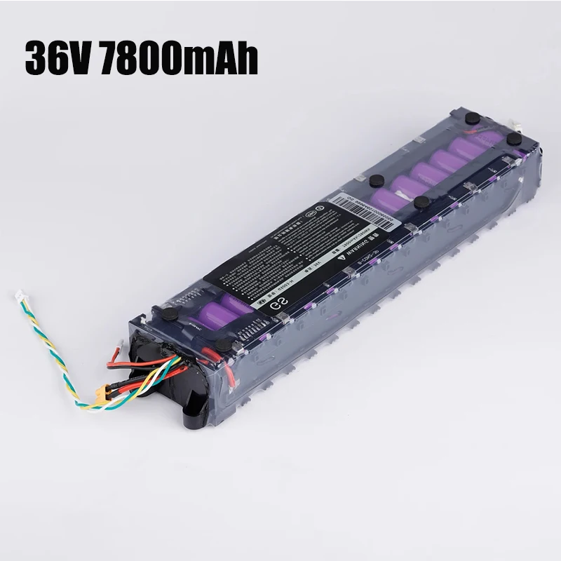 10S3P 36V lithium-ion battery pack, 7.8Ah，for M365 electric scooter, waterproof design, supports Bluetooth communication