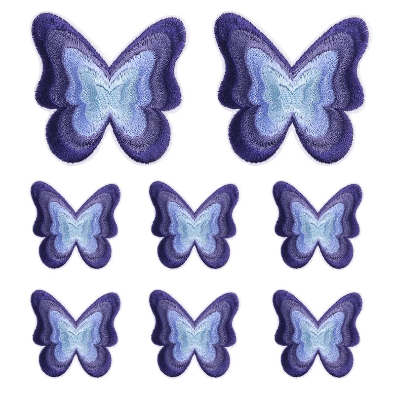 مكواة كرتونية ذاتية الصنع للملابس ، رقعة تطريز أرجوانية ، رقع لاصقة حرارية على الملابس ، ملصقات خياطة ، 10 *