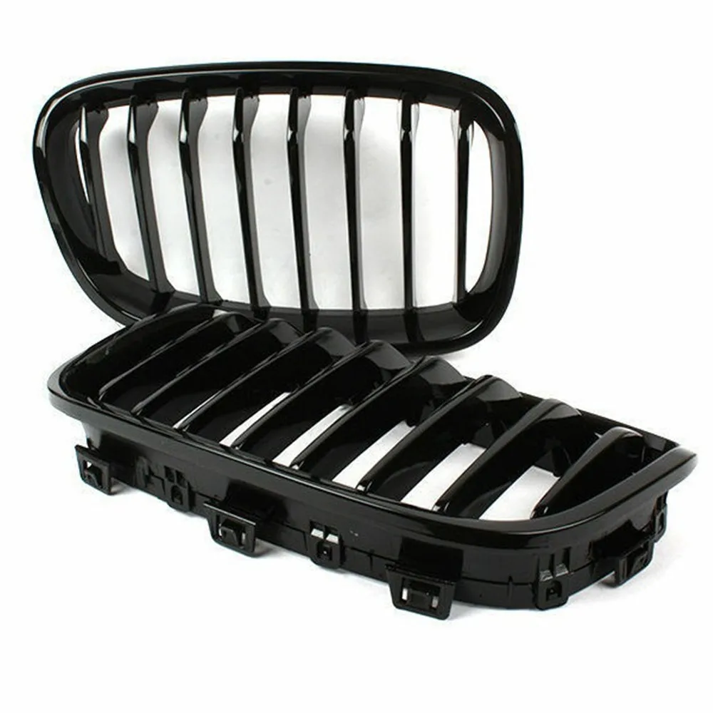 Für BMW 1er F20 F21 2011–2014 Einzel-/Doppel-/Diamant-Stil Frontstoßstange Racing Grille Nierengitter Autoersatz – Detail 3
