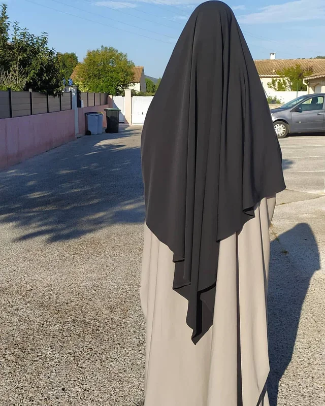 Eid Prayer Garment Long Khimar with veil Islamic Women Hijab Sleeveless Tops Abaya Jilbab One Piece Ramadan Muslim Arab Clothing