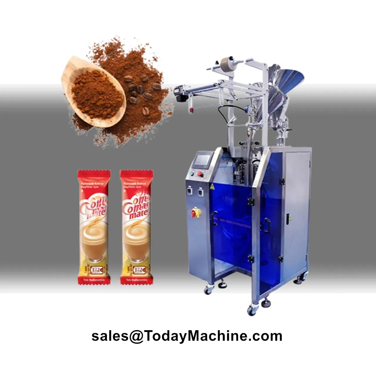 Bags Filler Dosing Dry Spice Coffee Flour Powder Packing Filling Sealing Machine