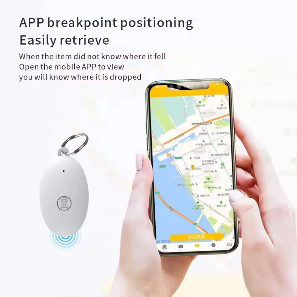 Mini GPS Tracker Bluetooth 5.0 Anti-Lost Device Pet Kids Bag Wallet Tracking For Ios Android Smart Tag Finder Locator Accessory