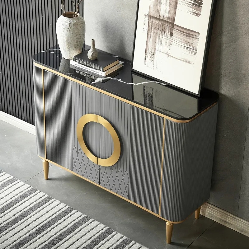 Living room light luxury furniture rock slab shoe cabinet, secret cabinet, foyer aisle corridor table, partition cabinet