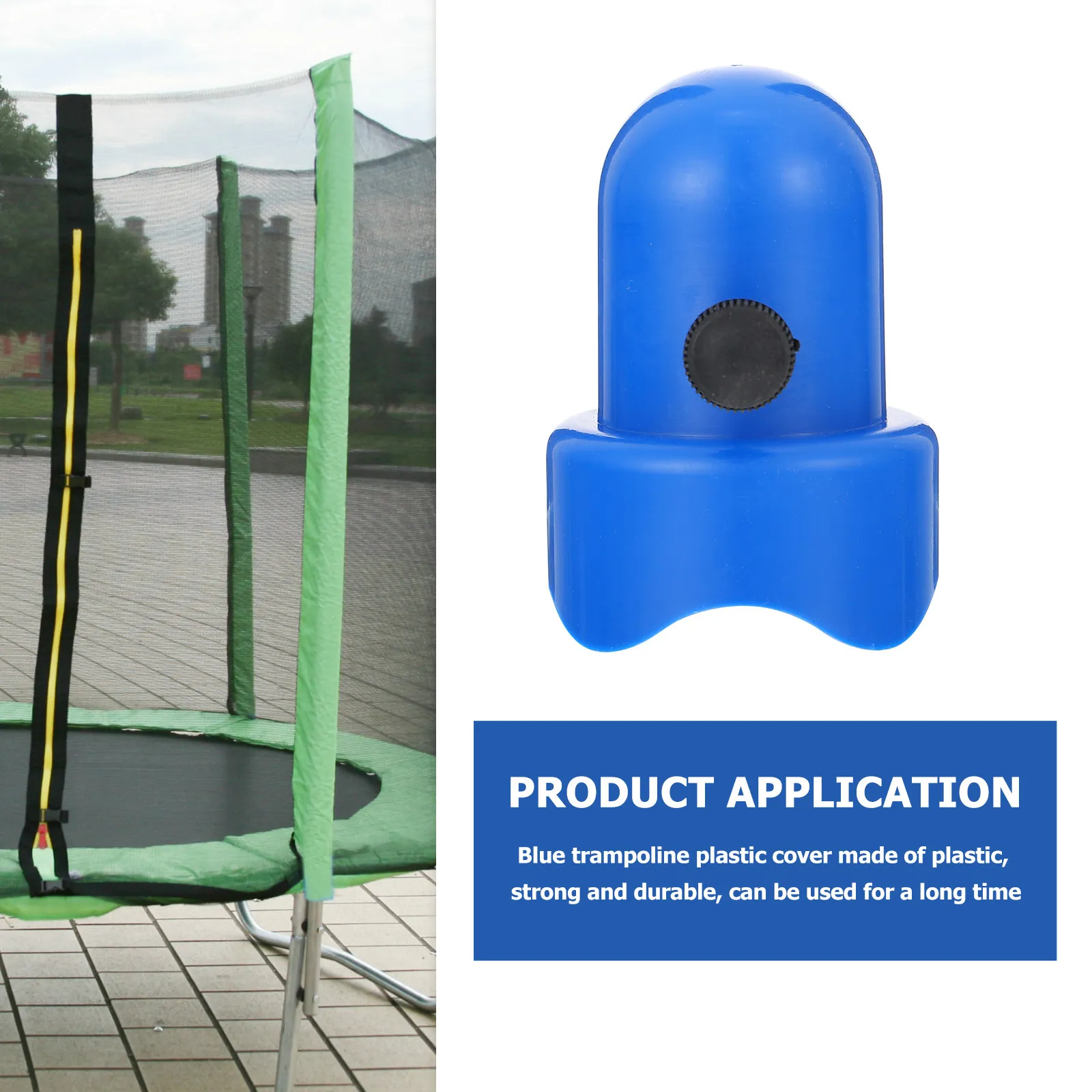 3Sets Trampoline Pillar Caps Heavy Duty Plastic Tube End Covers Easy Install Trampoline Enclosure Connection Fixing Accessories