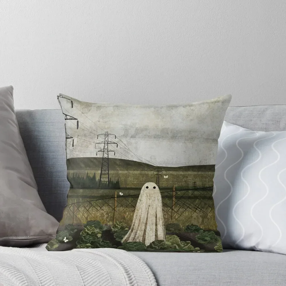 There's A Ghost in the Cabbage Patch Again... Throw Pillow Marble Cushion Cover Custom Cushion pillow