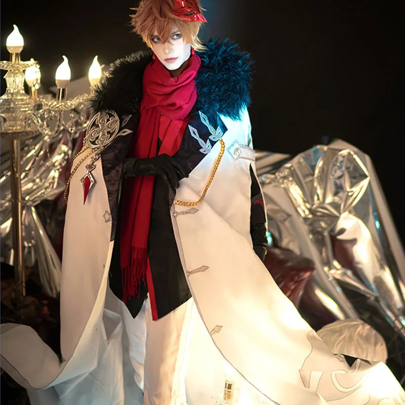 Genshin Impact: Pantalone/Dottore/Tartaglia/Sandrone Fatui Harbingers Coat Snezhnaya Cosplay Costum Fatui Harbingers Fancy Cloak