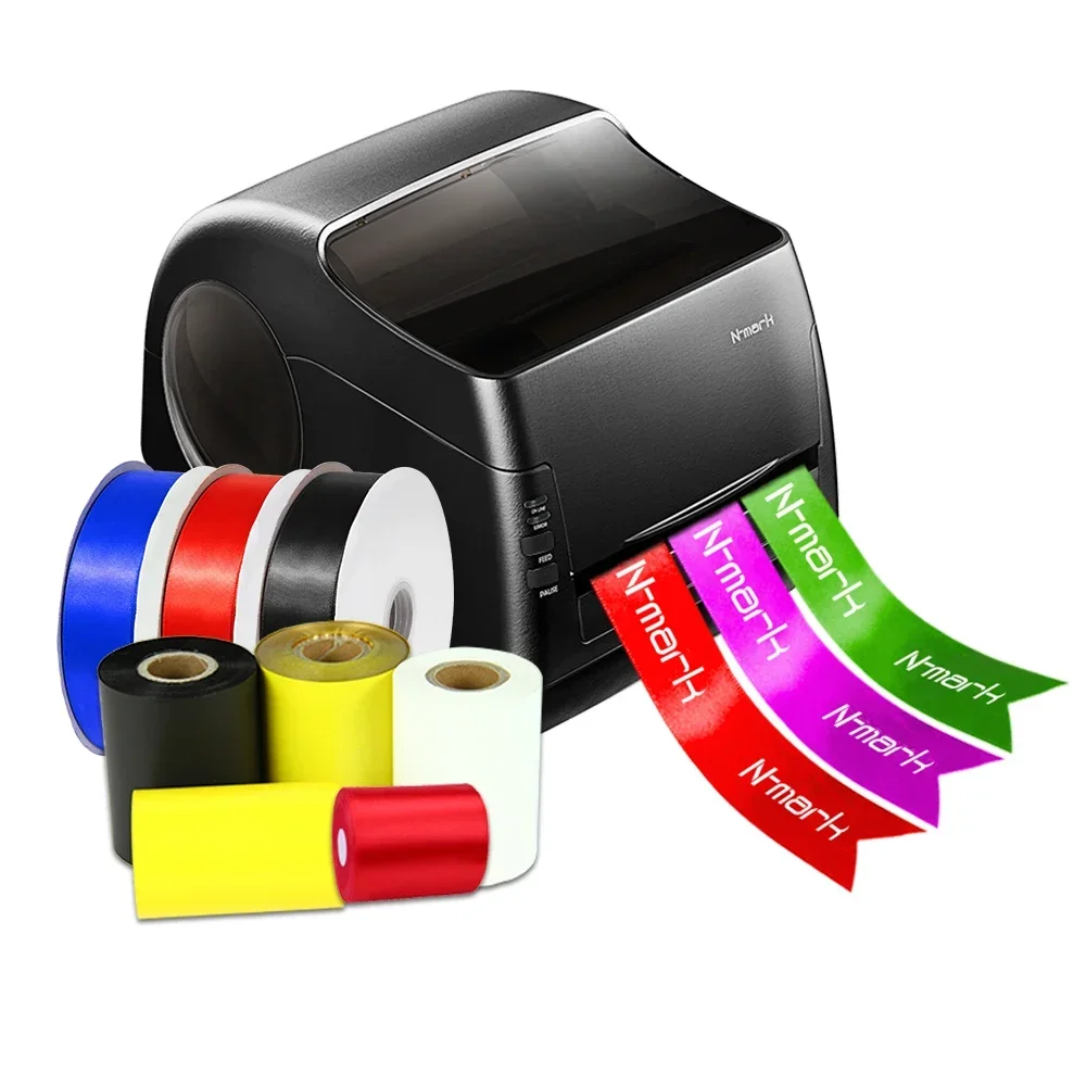 Custom ribbon printers use a variety of colored ribbons or print on film and foil for florists, cake shops and weddings