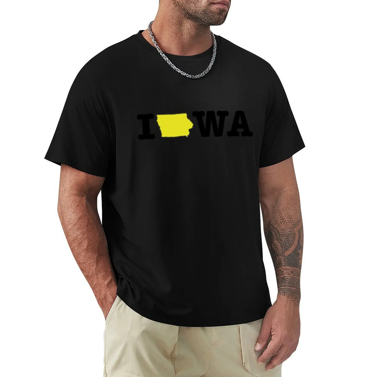 Iowa T-Shirt Casual Daily Wear Short Sleeve Top