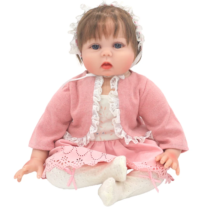 55Cm Reborn Baby Pop Kleding 22 "Meisje Pop Jurk Kinderen Cadeau Speelgoed Kleding