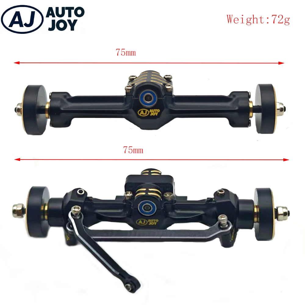 AUTO JOY RC SCX30Brass Front/Rear Axle with Brass Kunckles/Steering Link/Gear/Bearing/CVD Whole Set for SCX30 Cars Upgrade Parts