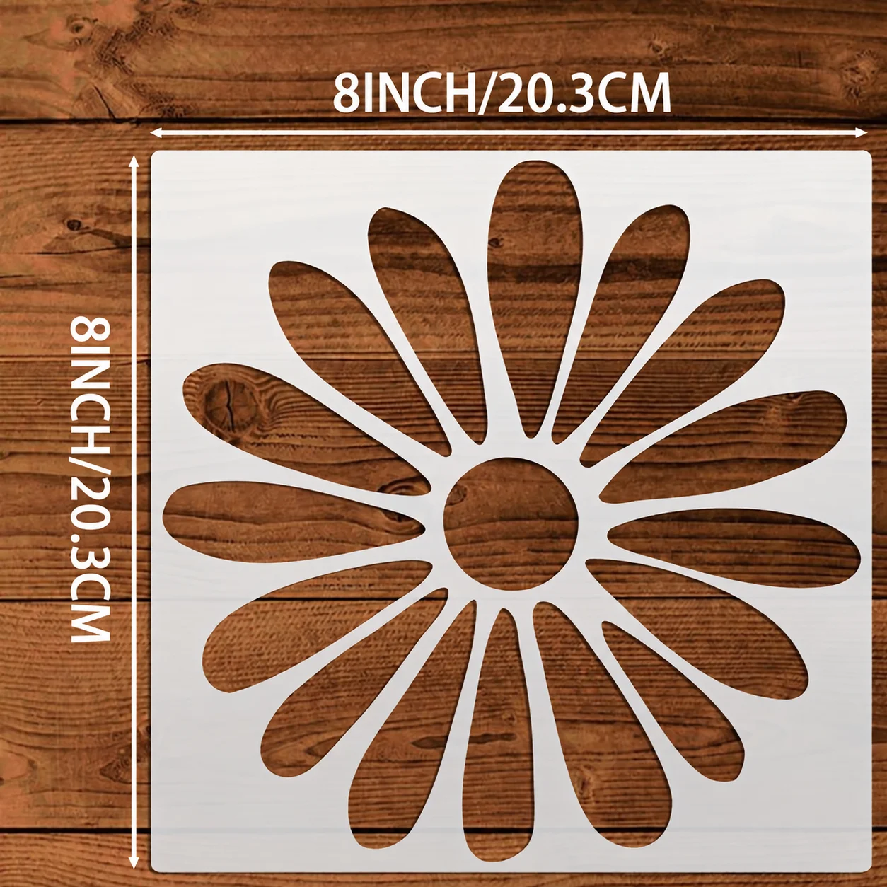 1個入り、8x8インチのデイジー柄ステンシル。繰り返し使用可 - Home Decor Daisy のレビューと価格