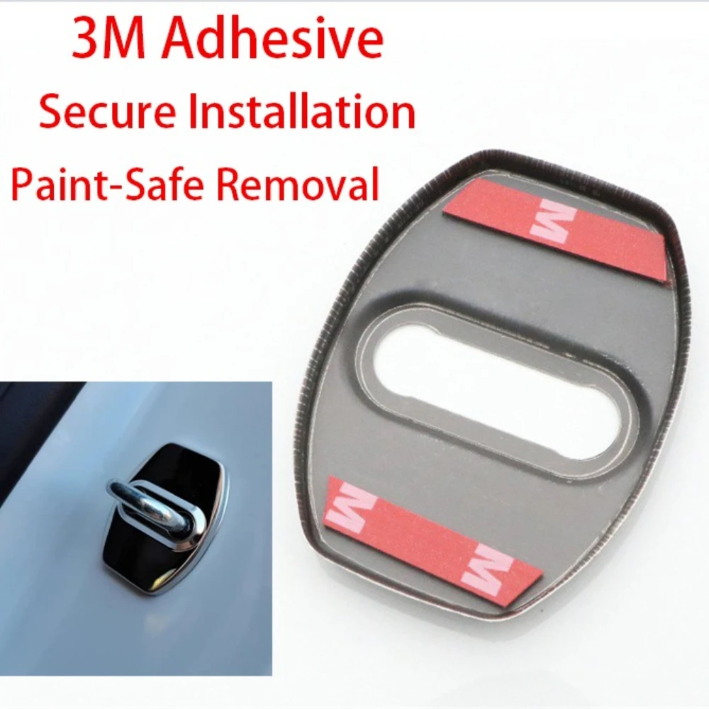 Door Latch Cover Protector For Mercedes‑Benz Smart 451 450 453 E1f #1 #3 5 6 Fortwo Forfour Anti‑Rust Car Exterior Accessories - view 5