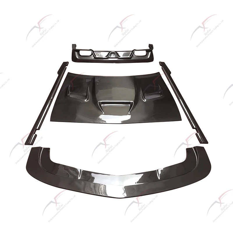 Suitable for Challenger front bumper, front lip, side skirt, and rear lip carbon fiber car modification exterior decoration