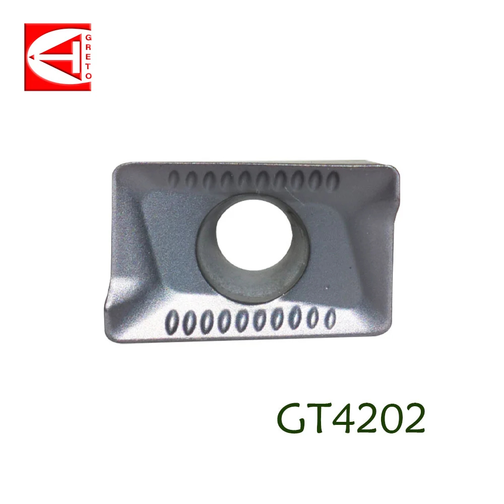 Imagem -03 - Greto-carbide Milling Insert para Aço e Cor Preta Apkt1035 Pdsr Apkt1035pdsr Apkt 1035 Pdsr Gt4202 Aço Inoxidável