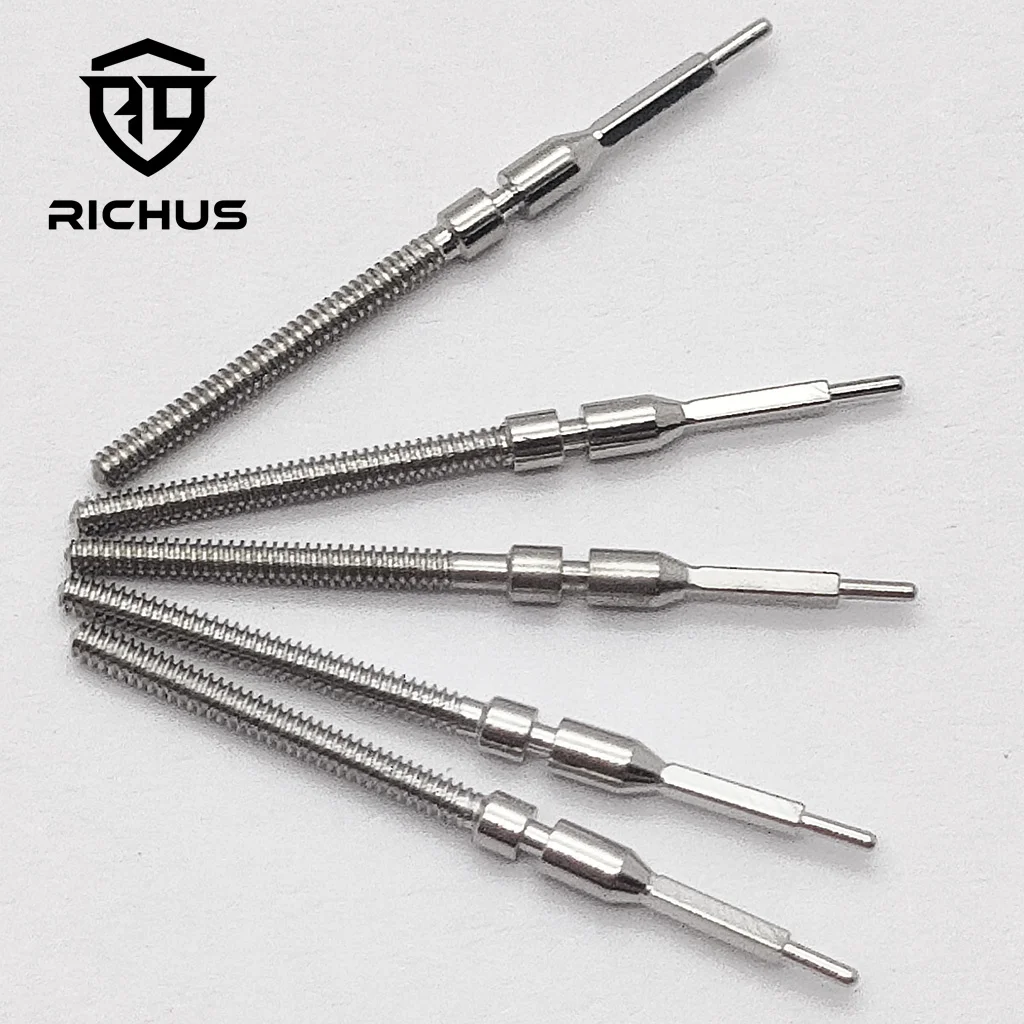 Часы RICHUS NH05 NH06, механизм стержня из нержавеющей стали, подходит для NH05 NH06, детали для часов, заводная головка