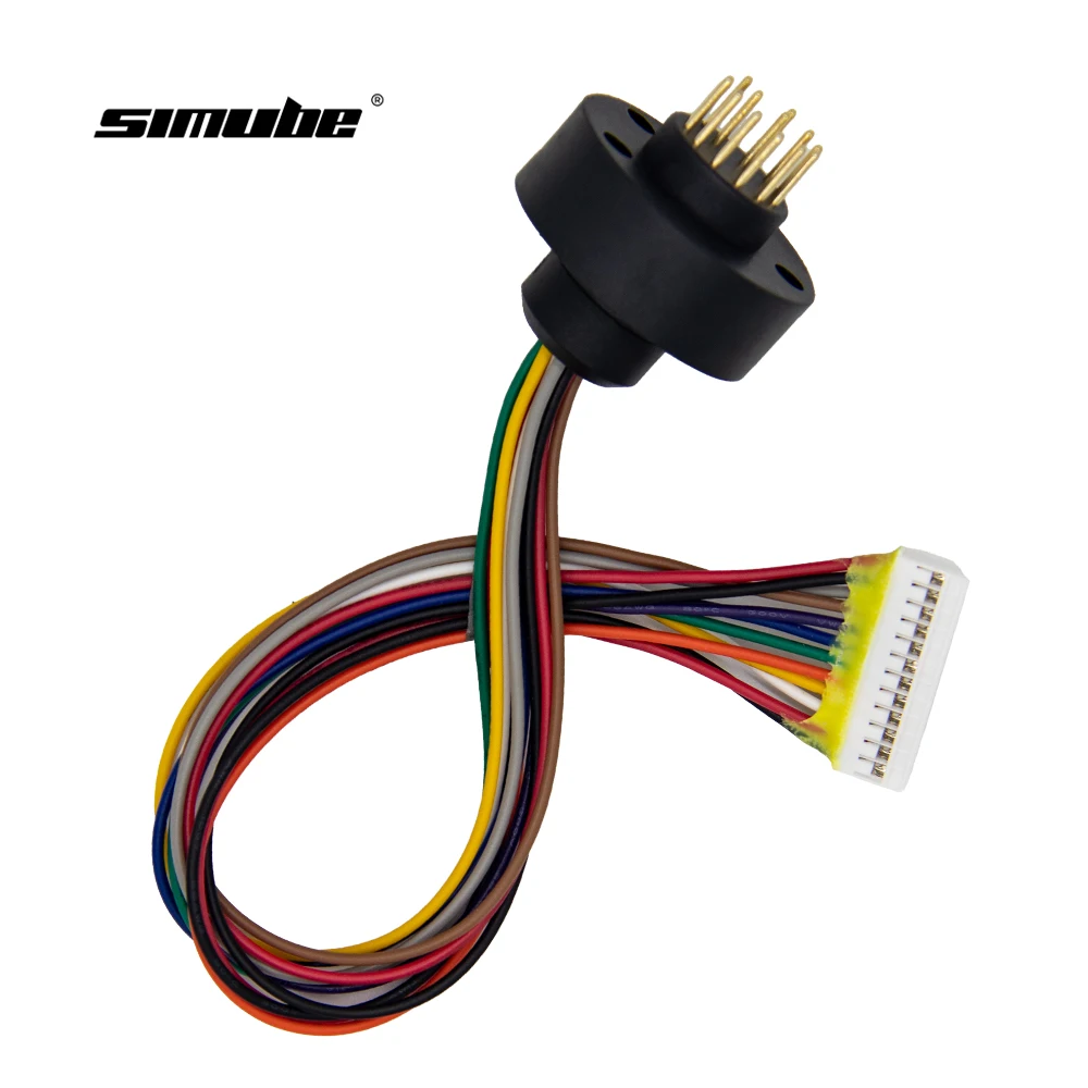 Male 12 pin part for Fanatec wheels, 12 gold-plated pins, 200mm cable