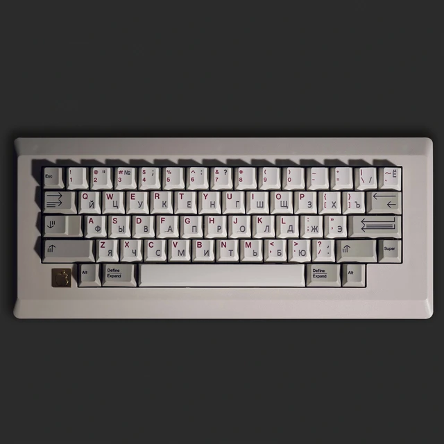 Keebox M0110 Retro Apple Tastatur Kit HHKB Layout QMK ÜBER 