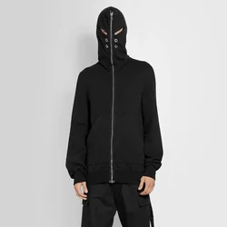 24ss New In Designer Rick Hoodies Men Clothings Y2k Zip Up Owens Hooded Shirts Streetwear Graphic Sport RO Women's Sweatshirt