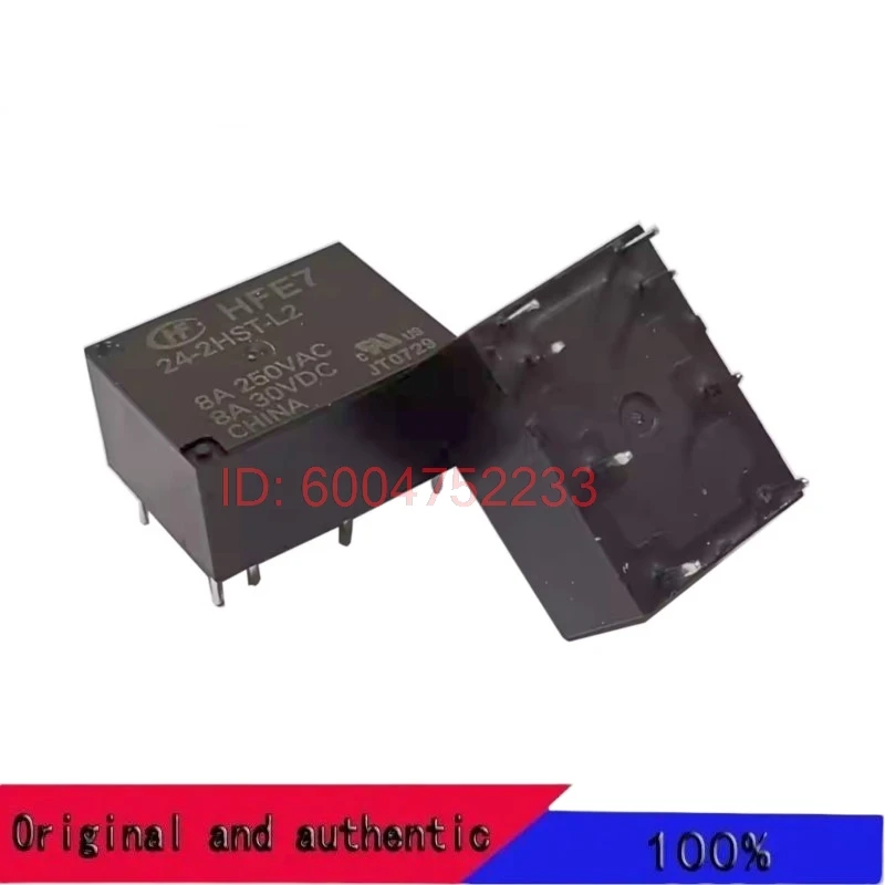 HFE7/24-2HST-L2 Hongfa Magnetic Holding Relay 8A250VA Double Coil