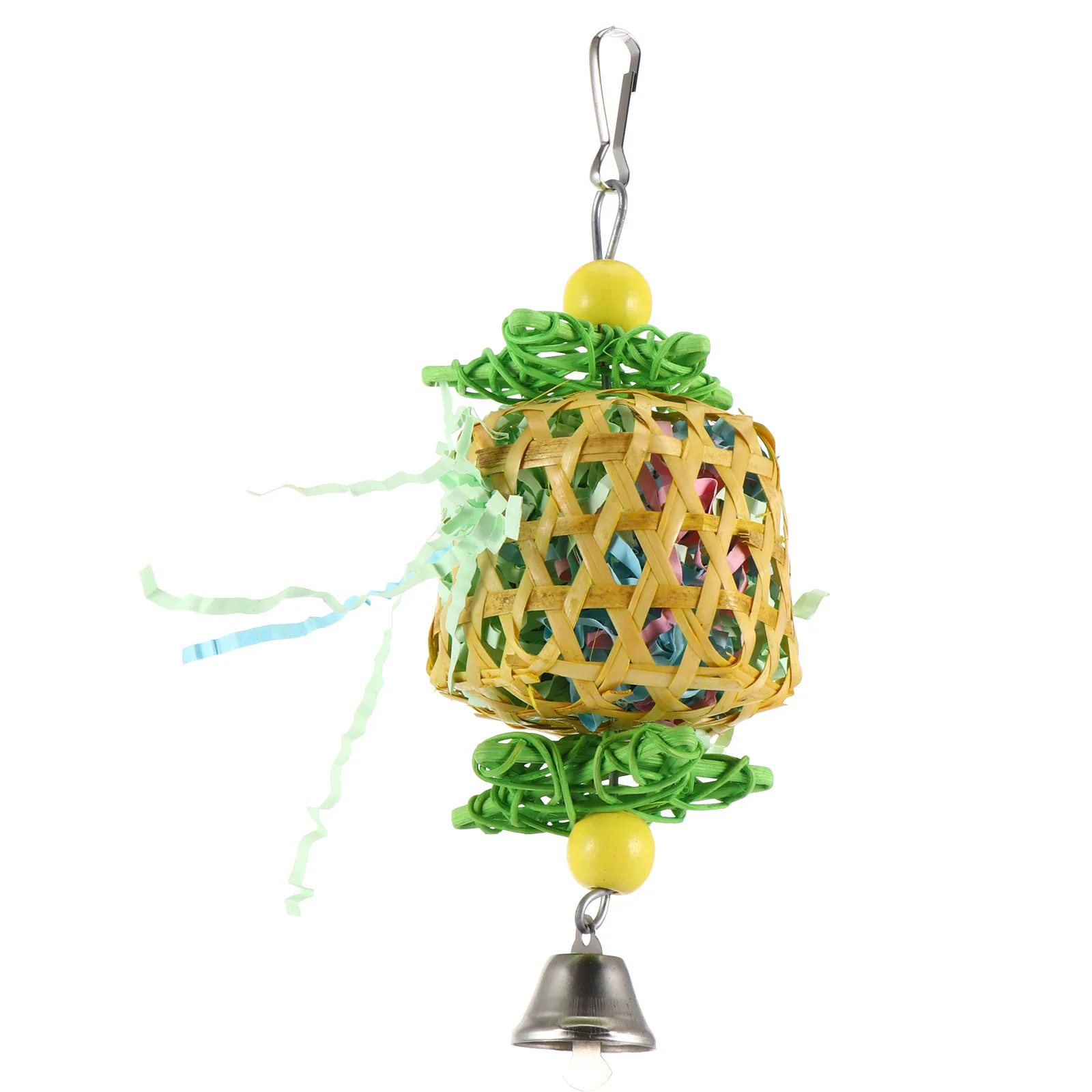 

Bird Swing Toys Hanging Chewing Rattan Toys For Conures Parrots with Bell Bird Parrot Toy Hanging Toy for Parrot